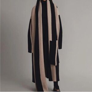 M - JOSEPH Asbtract Wool Striped Duster Cardigan